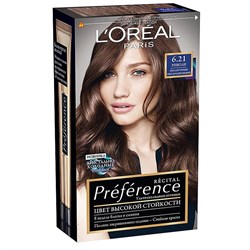 L’Oreal Краска для волос Preference 6.21 Риволи Перламутровый светло-каштановый - фото 8884